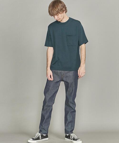 BEAUTY&YOUTH UNITED ARROWS（ビューティーアンドユースユナイテッドアローズ）の「BY シルクコットン 1POC Tシャツ（Tシャツ/カットソー・メンズ・ライトピンク/ライトグレー/ダークグリーン・X-LARGE/LARGE/MEDIUM/SMALL）」の20枚目の写真