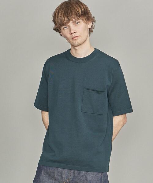 BEAUTY&YOUTH UNITED ARROWS（ビューティーアンドユースユナイテッドアローズ）の「BY シルクコットン 1POC Tシャツ（Tシャツ/カットソー・メンズ・ライトピンク/ライトグレー/ダークグリーン・X-LARGE/LARGE/MEDIUM/SMALL）」の22枚目の写真