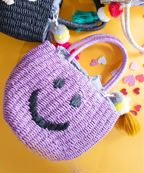 セール Via Demizon ビアデミゾン スマイルカゴバッグ かごバッグ Via Demizon ビアデミゾン のファッション通販 Zozotown