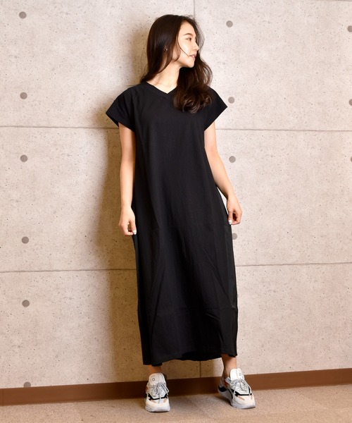 TONE SELECT WEAR（トーンセレクトウェア）の「【TONE SELECT WEAR】バックプリーツワンピース(MI)（ワンピース・レディース・チャコールグレー/ブラック/ベージュ・FREE）」の9枚目の写真