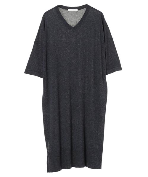 AMERICAN HOLIC（アメリカンホリック）の「Vネックサイドスリットニットチュニック　＊●（ニット/セーター・レディース・アイボリー/ベージュ系その他2/グレー系その他/ネイビー・FREE）」の14枚目の写真