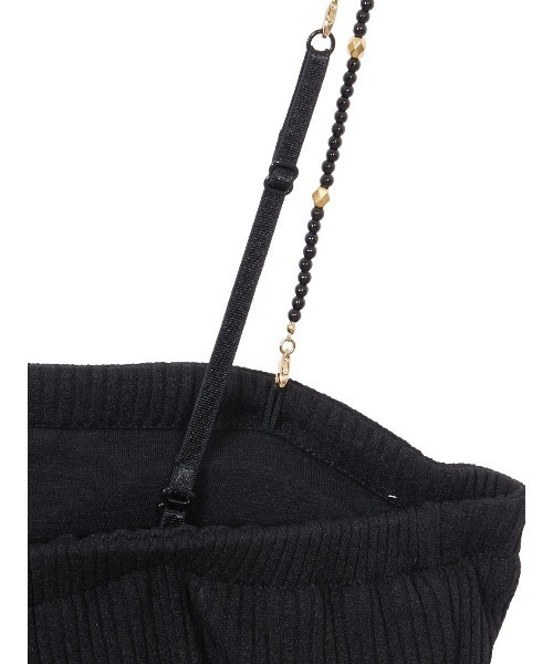 Ameri（アメリ）の「MEDI BEADS STRAP CAMISOLE（キャミソール・レディース・ライトブルー/ブラック/イエロー・SMALL/MEDIUM）」の16枚目の写真