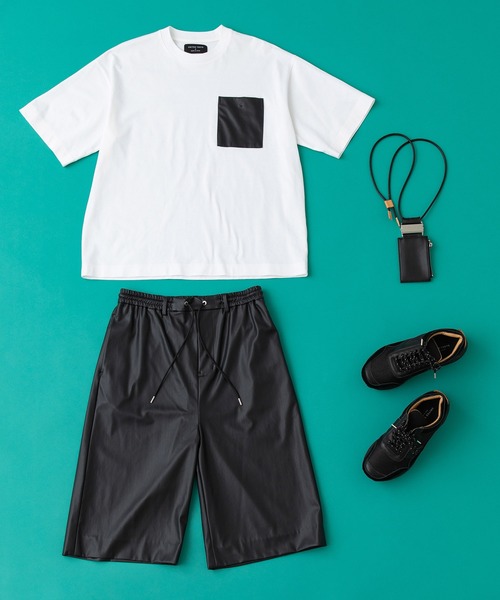 UNITED TOKYO(ユナイテッドトウキョウ)の「【EC限定】フェイクレザーショートパンツ/セットアップ(その他パンツ・メンズ・ブラック/アイボリー・1/2/3)」の7枚目の写真