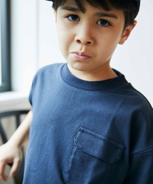 ＆yam（アンドヤム）の「裾ワッフルレイヤードT（Tシャツ/カットソー・キッズ・チャコールグレー/ベージュ/オリーブ・110/90/120/140/100/150/130）」の10枚目の写真