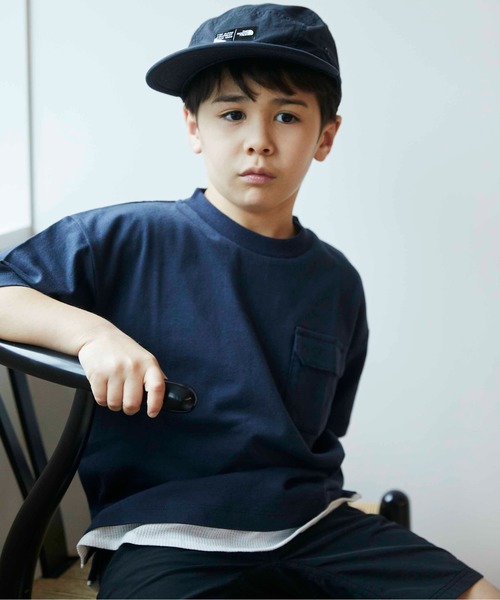 ＆yam（アンドヤム）の「裾ワッフルレイヤードT（Tシャツ/カットソー・キッズ・チャコールグレー/ベージュ/オリーブ・110/90/120/140/100/150/130）」の12枚目の写真