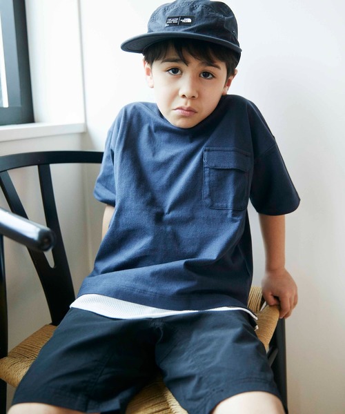 ＆yam（アンドヤム）の「裾ワッフルレイヤードT（Tシャツ/カットソー・キッズ・チャコールグレー/ベージュ/オリーブ・110/90/120/140/100/150/130）」の17枚目の写真