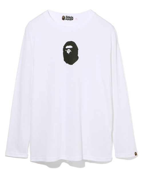 A BATHING APE（アベイシングエイプ）の「RELAXED A BATHING APE L/S TEE L（Tシャツ/カットソー・レディース・ホワイト/ブルー/ブラック・SMALL/X-SMALL）」の2枚目の写真