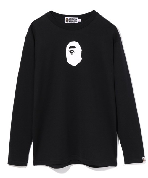 A BATHING APE（アベイシングエイプ）の「RELAXED A BATHING APE L/S TEE L（Tシャツ/カットソー・レディース・ホワイト/ブルー/ブラック・SMALL/X-SMALL）」の3枚目の写真