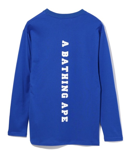 A BATHING APE（アベイシングエイプ）の「RELAXED A BATHING APE L/S TEE L（Tシャツ/カットソー・レディース・ホワイト/ブルー/ブラック・SMALL/X-SMALL）」の6枚目の写真