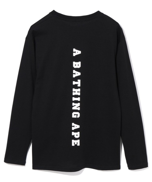 A BATHING APE（アベイシングエイプ）の「RELAXED A BATHING APE L/S TEE L（Tシャツ/カットソー・レディース・ホワイト/ブルー/ブラック・SMALL/X-SMALL）」の5枚目の写真