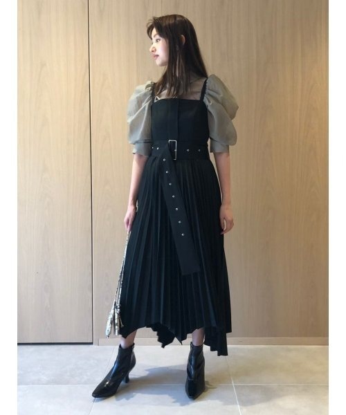 SNIDEL（スナイデル）の「オーガンジーパワショルブラウス