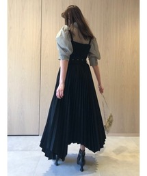 SNIDEL（スナイデル）の「オーガンジーパワショルブラウス