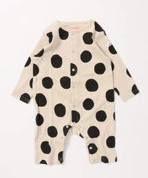 [60-70]ドット長袖カバーオール