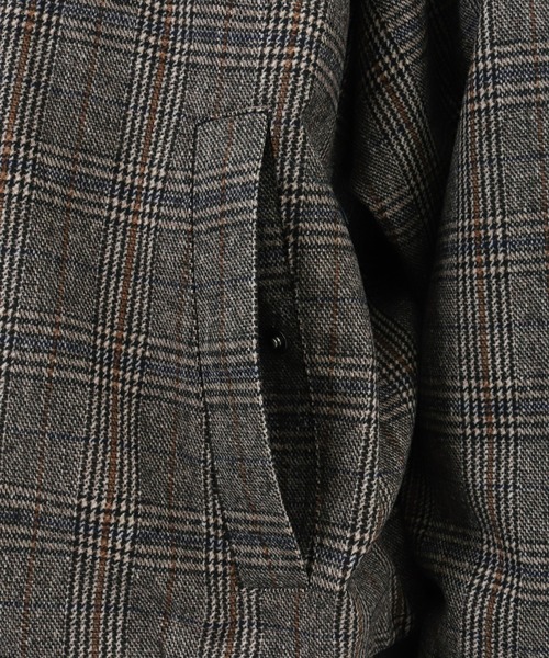 CAMBIO(カンビオ)の「mj7447-Check Loose Rib Blouson ブルゾン(ブルゾン・メンズ・ベージュ/チャコール・S/M/L)」の20枚目の写真