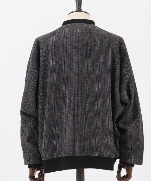 CAMBIO(カンビオ)の「mj7447-Check Loose Rib Blouson ブルゾン(ブルゾン・メンズ・ベージュ/チャコール・S/M/L)」の22枚目の写真