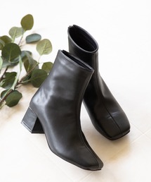 menue | スクエアトゥ 変形ヒールブーツ(ブーツ)