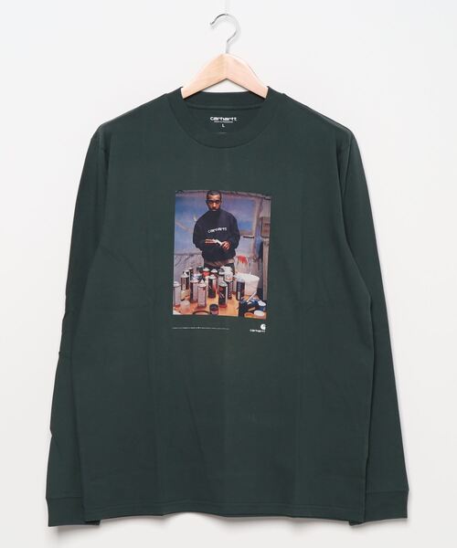 Carhartt WIP（カーハートダブリューアイピー）の「L/S 1998 AD JAY ONE T-SHIRT（Tシャツ/カットソー・メンズ・ブラック/アッシュ/ダークブルー・MEDIUM/SMALL/X-LARGE/XX-LARGE/LARGE）」の3枚目の写真