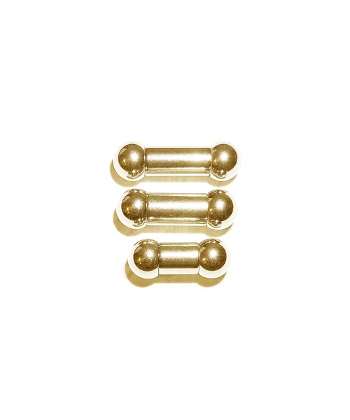 MORPH（モルフ）の「MORPH モルフ  バーベルボディーピアス 2ゲージ 8mm~14mm（ピアス（片耳用）・メンズ・ゴールド・10/14/12/8）」の2枚目の写真