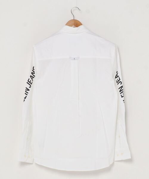 新品★カルバンクライン★総織り柄 ボタンダウンシャツ★ブルー系 バッファローチェック 長袖シャツ XL★CALVIN KLEIN★002 ワイシャツ 総柄 ブルー ジャカード LOUIS \u0026 CLERK | STYLE WORKS