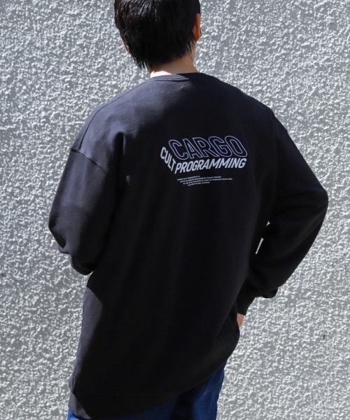 PBLIM（ページボーイリム）の「【PAGEBOYLIM】リッタイロゴ裏毛スウェット（スウェット・レディース・ブラック/グレー/ブルー・MEDIUM/X-LARGE）」の2枚目の写真