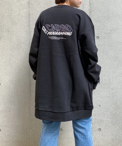 PBLIM（ページボーイリム）の「【PAGEBOYLIM】リッタイロゴ裏毛スウェット（スウェット・レディース・ブラック/グレー/ブルー・MEDIUM/X-LARGE）」の5枚目の写真