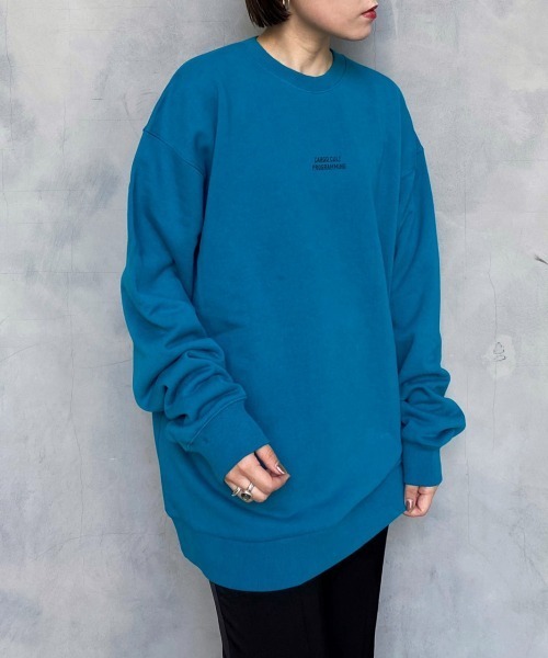 PBLIM（ページボーイリム）の「【PAGEBOYLIM】リッタイロゴ裏毛スウェット（スウェット・レディース・ブラック/グレー/ブルー・MEDIUM/X-LARGE）」の6枚目の写真