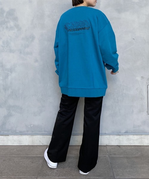 PBLIM（ページボーイリム）の「【PAGEBOYLIM】リッタイロゴ裏毛スウェット（スウェット・レディース・ブラック/グレー/ブルー・MEDIUM/X-LARGE）」の7枚目の写真