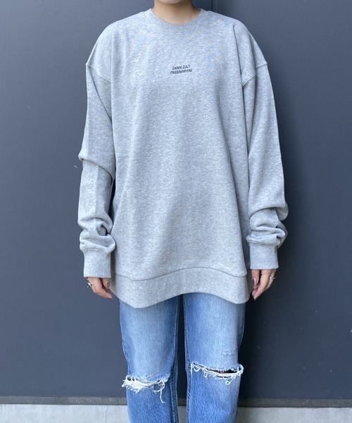 PBLIM（ページボーイリム）の「【PAGEBOYLIM】リッタイロゴ裏毛スウェット（スウェット・レディース・ブラック/グレー/ブルー・MEDIUM/X-LARGE）」の9枚目の写真