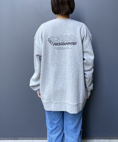 PBLIM（ページボーイリム）の「【PAGEBOYLIM】リッタイロゴ裏毛スウェット（スウェット・レディース・ブラック/グレー/ブルー・MEDIUM/X-LARGE）」の10枚目の写真