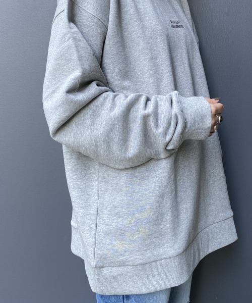 PBLIM（ページボーイリム）の「【PAGEBOYLIM】リッタイロゴ裏毛スウェット（スウェット・レディース・ブラック/グレー/ブルー・MEDIUM/X-LARGE）」の12枚目の写真