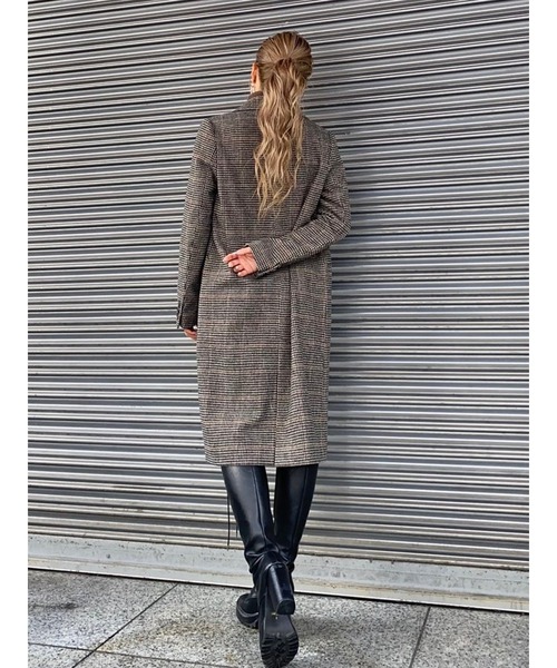 EGOIST(エゴイスト)の「Iラインチェスターコート(チェスターコート・レディース・ブラック/ブラウン/マルチ・S/M)」の9枚目の写真