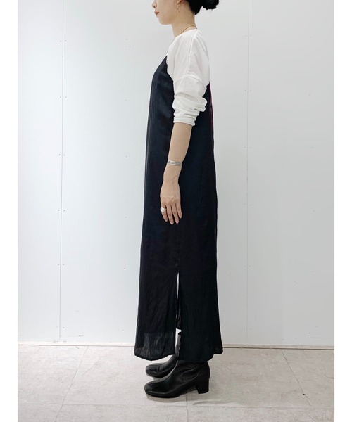 SHENERY（シーナリー）の「ウェッティサテンタイトマキシキャミワンピース（ワンピース・レディース・ブラック/グレイッシュベージュ/ピンク・FREE）」の18枚目の写真