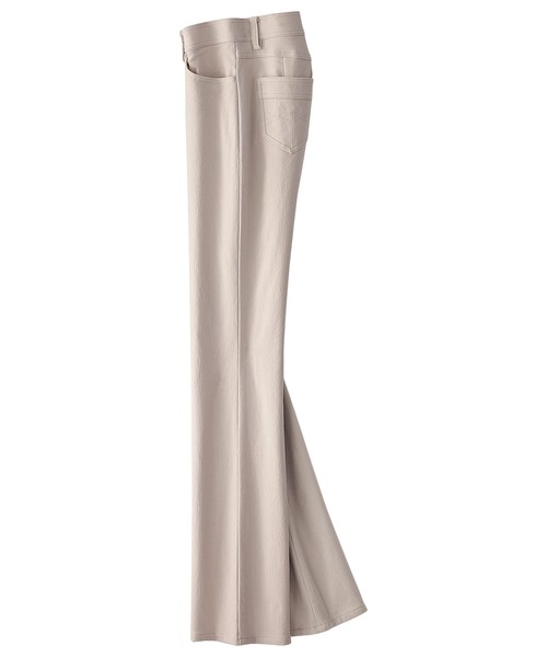 BELLUNA(ベルーナ)の「裏起毛ストレッチブーツカットパンツ股下68cm(その他パンツ・レディース・グレー系その他2/グレー系その他/ライトグレー/ブラック/モカ/ベージュ/ブラウン/パープル系・LARGE/SMALL/MEDIUM/X-LARGE)」の1枚目の写真