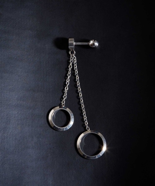 BROTHERHOOD（ブラザーフッド）の「【BROTHERHOOD】サージカル ステンレス フォーリンチェーンMIX2 ハーフ ピアス（ピアス（片耳用）・メンズ・シルバー/A/B/C/D/E/F・FREE）」の3枚目の写真