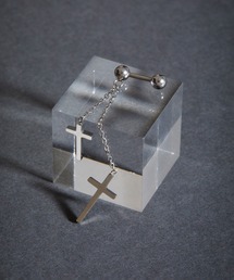 BROTHERHOOD（ブラザーフッド）の「【BROTHERHOOD】サージカル ステンレス フォーリンチェーンMIX2 ハーフ ピアス（ピアス（片耳用））」