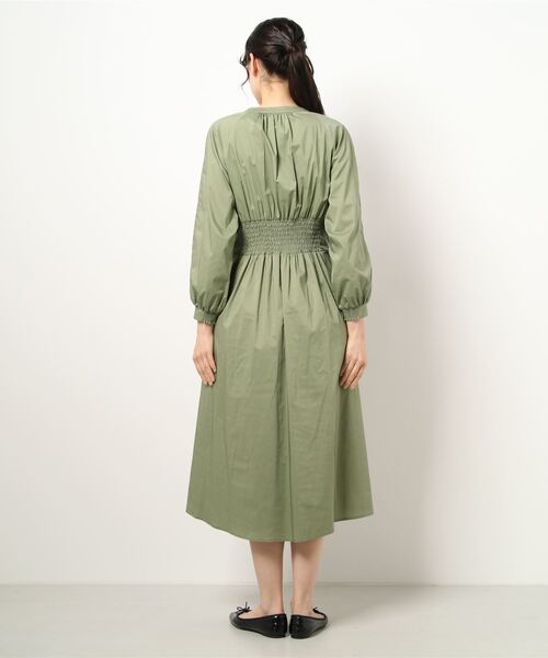 LADYMADE（レディメイド）の「レイヤーフロントウエストタックシャツワンピース（シャツワンピース・レディース・ベージュ/カーキ/オフホワイト・FREE）」の4枚目の写真