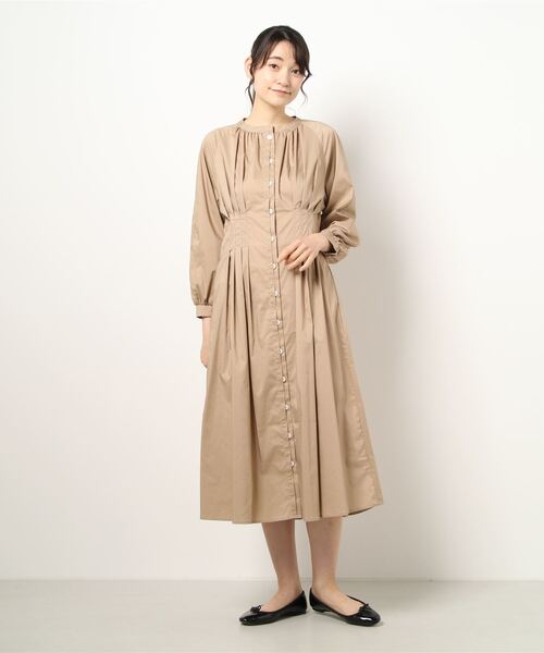 LADYMADE（レディメイド）の「レイヤーフロントウエストタックシャツワンピース（シャツワンピース・レディース・ベージュ/カーキ/オフホワイト・FREE）」の18枚目の写真