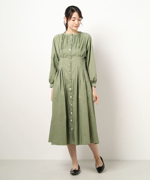 LADYMADE（レディメイド）の「レイヤーフロントウエストタックシャツワンピース（シャツワンピース・レディース・ベージュ/カーキ/オフホワイト・FREE）」の19枚目の写真