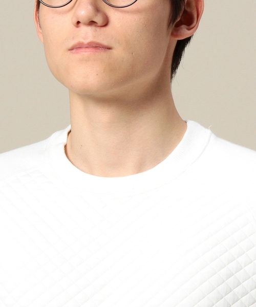 BEAUTY&YOUTH UNITED ARROWS(ビューティーアンドユースユナイテッドアローズ)の「BY キルティング コンビ スウェット クルーネック ◆(スウェット・メンズ・ホワイト/ブラック・X-LARGE/LARGE/SMALL/MEDIUM)」の6枚目の写真