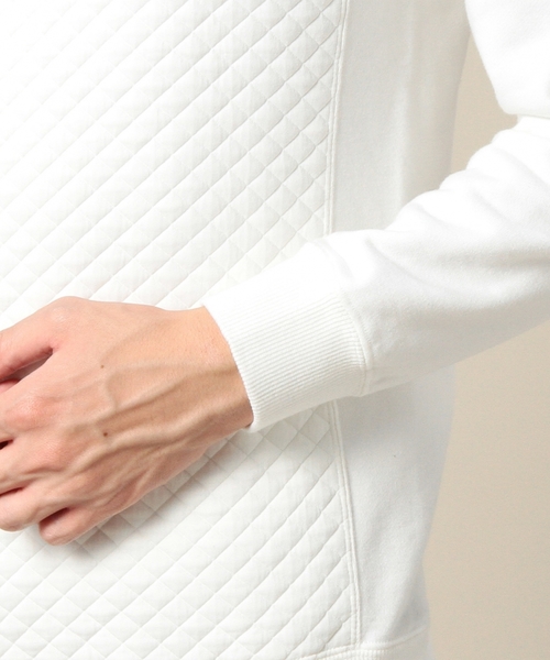 BEAUTY&YOUTH UNITED ARROWS(ビューティーアンドユースユナイテッドアローズ)の「BY キルティング コンビ スウェット クルーネック ◆(スウェット・メンズ・ホワイト/ブラック・X-LARGE/LARGE/SMALL/MEDIUM)」の7枚目の写真