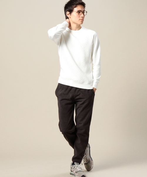 BEAUTY&YOUTH UNITED ARROWS(ビューティーアンドユースユナイテッドアローズ)の「BY キルティング コンビ スウェット クルーネック ◆(スウェット・メンズ・ホワイト/ブラック・X-LARGE/LARGE/SMALL/MEDIUM)」の11枚目の写真