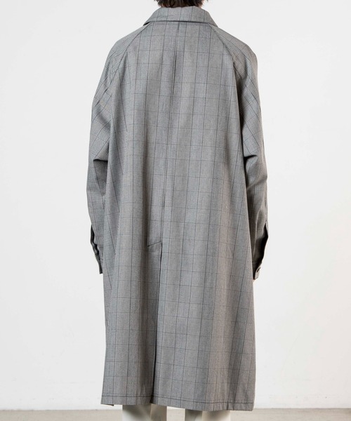 WEGO(ウィゴー)の「WEGO/【セットアップ対応商品】クラシックチェックステンカラーコート(ステンカラーコート・メンズ・グレー系その他・LARGE/MEDIUM)」の17枚目の写真