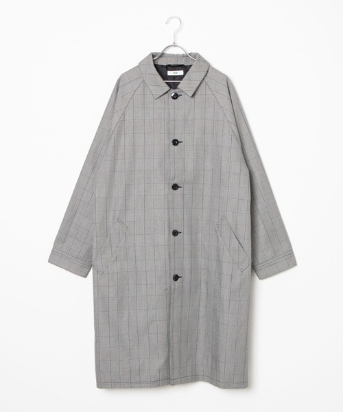 WEGO(ウィゴー)の「WEGO/【セットアップ対応商品】クラシックチェックステンカラーコート(ステンカラーコート・メンズ・グレー系その他・LARGE/MEDIUM)」の14枚目の写真