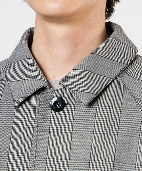 WEGO(ウィゴー)の「WEGO/【セットアップ対応商品】クラシックチェックステンカラーコート(ステンカラーコート・メンズ・グレー系その他・LARGE/MEDIUM)」の5枚目の写真