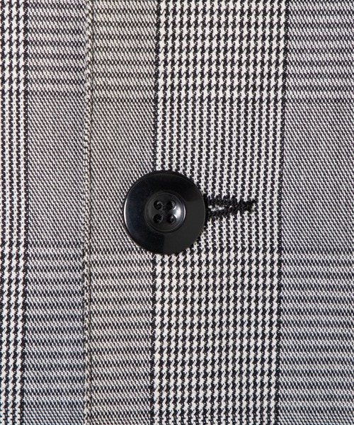 WEGO(ウィゴー)の「WEGO/【セットアップ対応商品】クラシックチェックステンカラーコート(ステンカラーコート・メンズ・グレー系その他・LARGE/MEDIUM)」の3枚目の写真