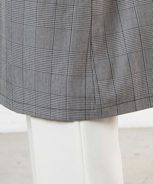 WEGO(ウィゴー)の「WEGO/【セットアップ対応商品】クラシックチェックステンカラーコート(ステンカラーコート・メンズ・グレー系その他・LARGE/MEDIUM)」の9枚目の写真