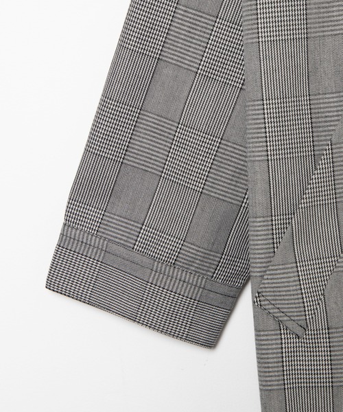 WEGO(ウィゴー)の「WEGO/【セットアップ対応商品】クラシックチェックステンカラーコート(ステンカラーコート・メンズ・グレー系その他・LARGE/MEDIUM)」の12枚目の写真