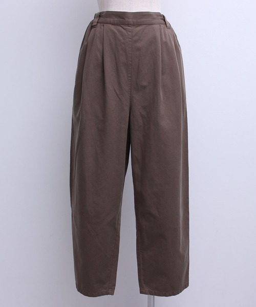 aimer le mieux（エメルミュー）の「aimer　綿テンセルタックストレートパンツ（その他パンツ・レディース・カーキ/オフホワイト/ネイビー・FREE）」の14枚目の写真