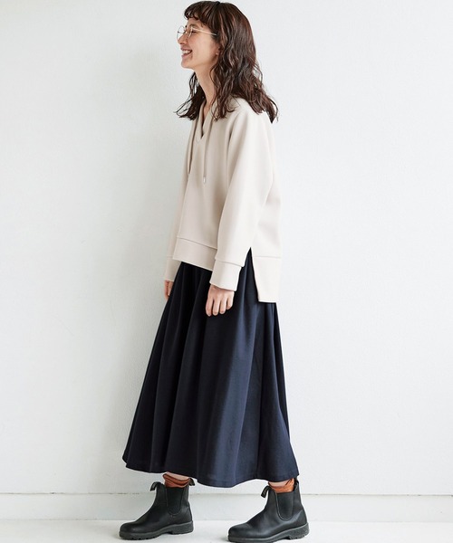 Sunny clouds（サニークラウズ）の「サニークラウズ　ラッセル編みのキュロット〈レディース〉（その他パンツ・レディース・ブラック・MEDIUM/X-LARGE/XX-LARGE/LARGE/NM）」の3枚目の写真