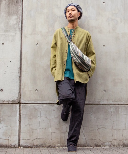 チャイハネ（チャイハネ）の「【チャイハネ】ティパールクレセントショルダーバッグ（ショルダーバッグ・メンズ・ベージュ/パープル/グレー/レッド/イエロー/ブルー・FREE）」の14枚目の写真
